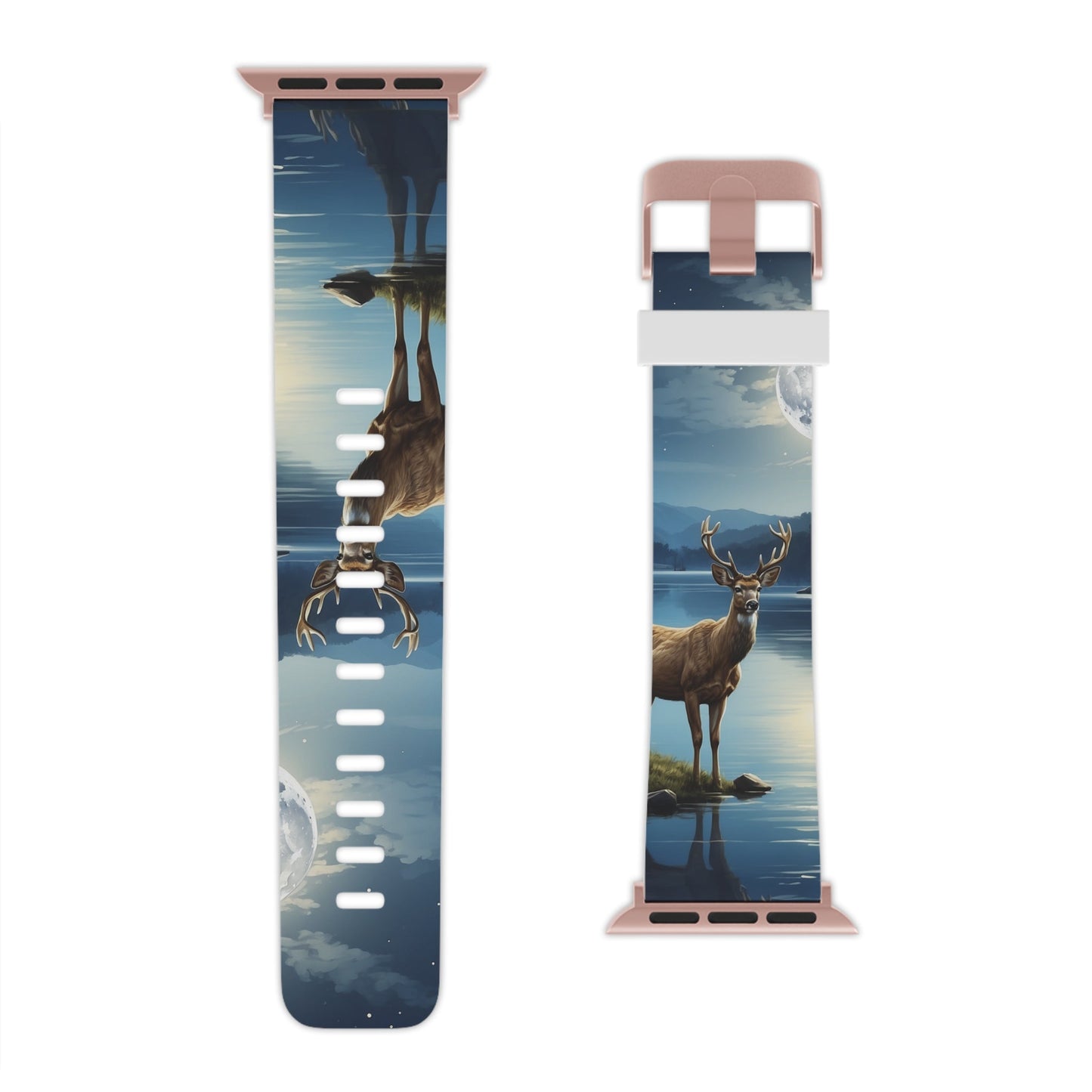 Moonlit Elegance Stag by the Lake Apple Watch Band - BOGO Cases