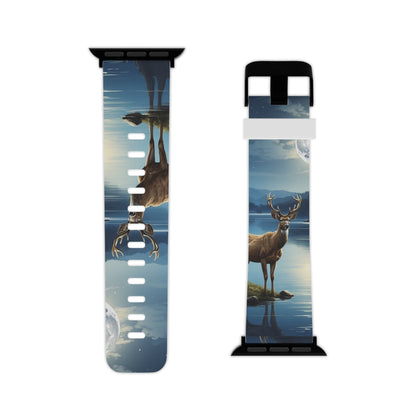 Moonlit Elegance Stag by the Lake Apple Watch Band - BOGO Cases