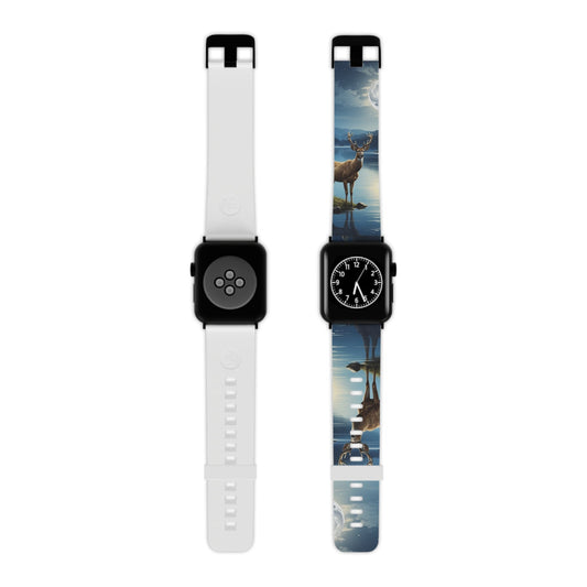 Moonlit Elegance Stag by the Lake Apple Watch Band - BOGO Cases