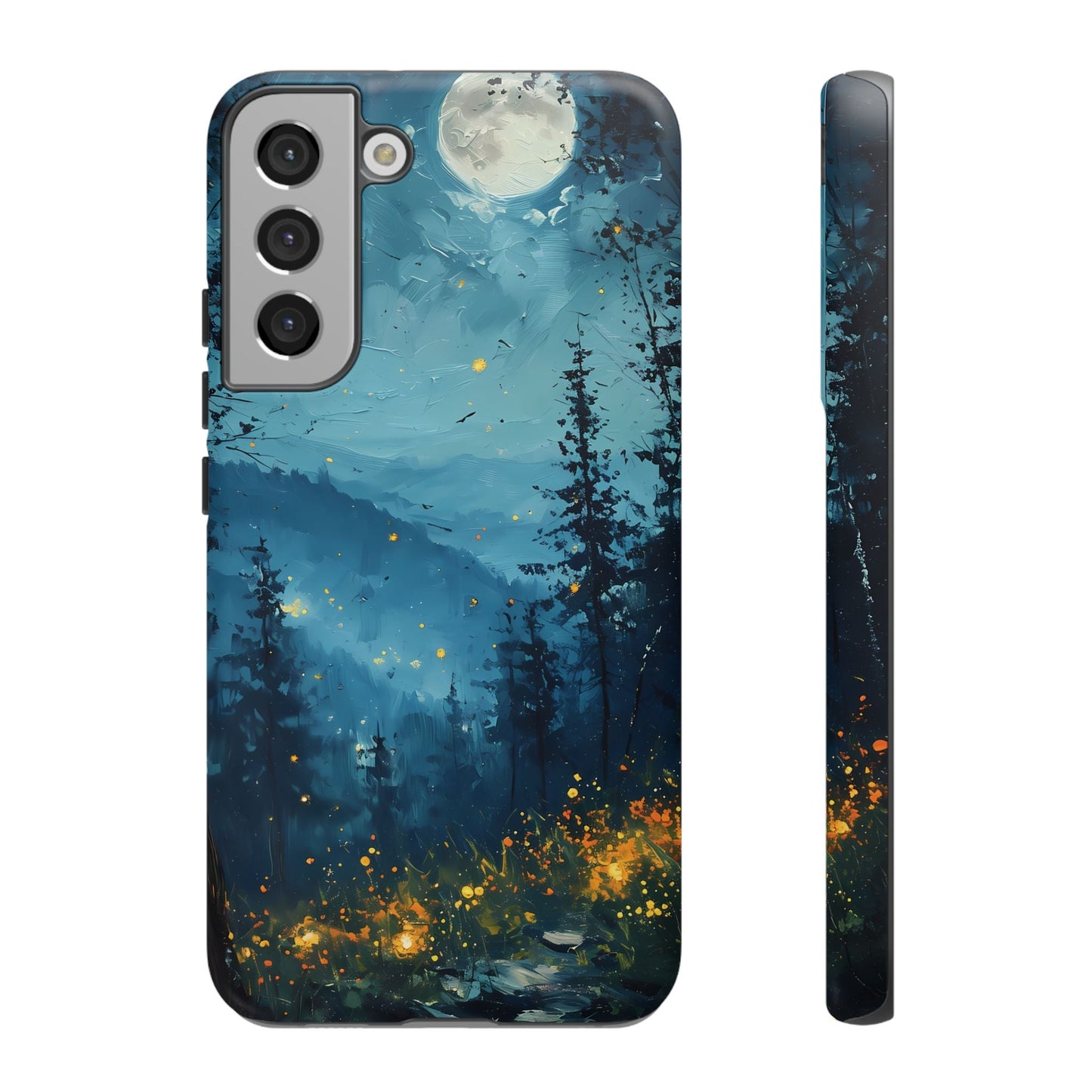 Moonlit Enchanted Forest Glow – Artistic Night Landscape Design - BOGO Cases