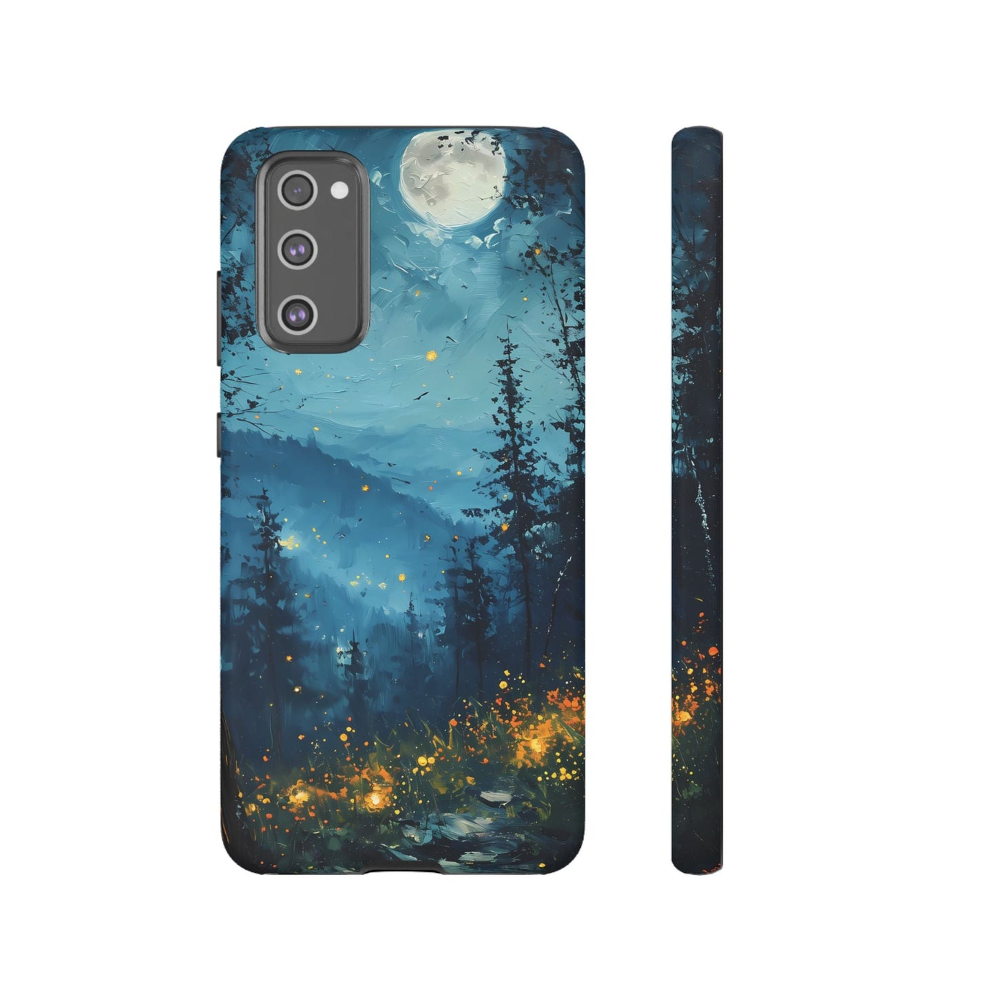 Moonlit Enchanted Forest Glow – Artistic Night Landscape Design - BOGO Cases