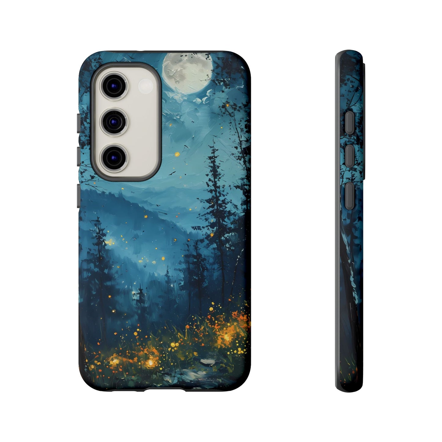 Moonlit Enchanted Forest Glow – Artistic Night Landscape Design - BOGO Cases