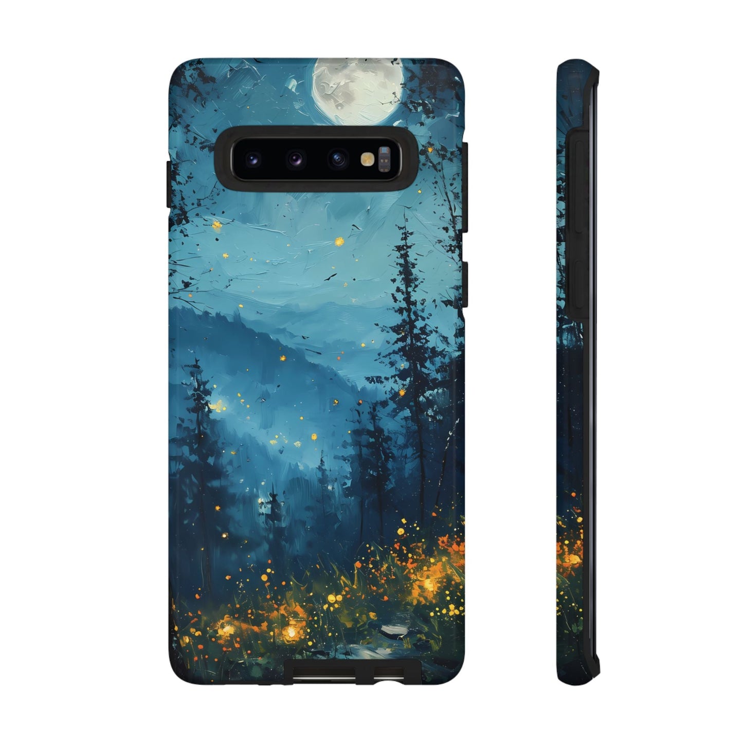 Moonlit Enchanted Forest Glow – Artistic Night Landscape Design - BOGO Cases