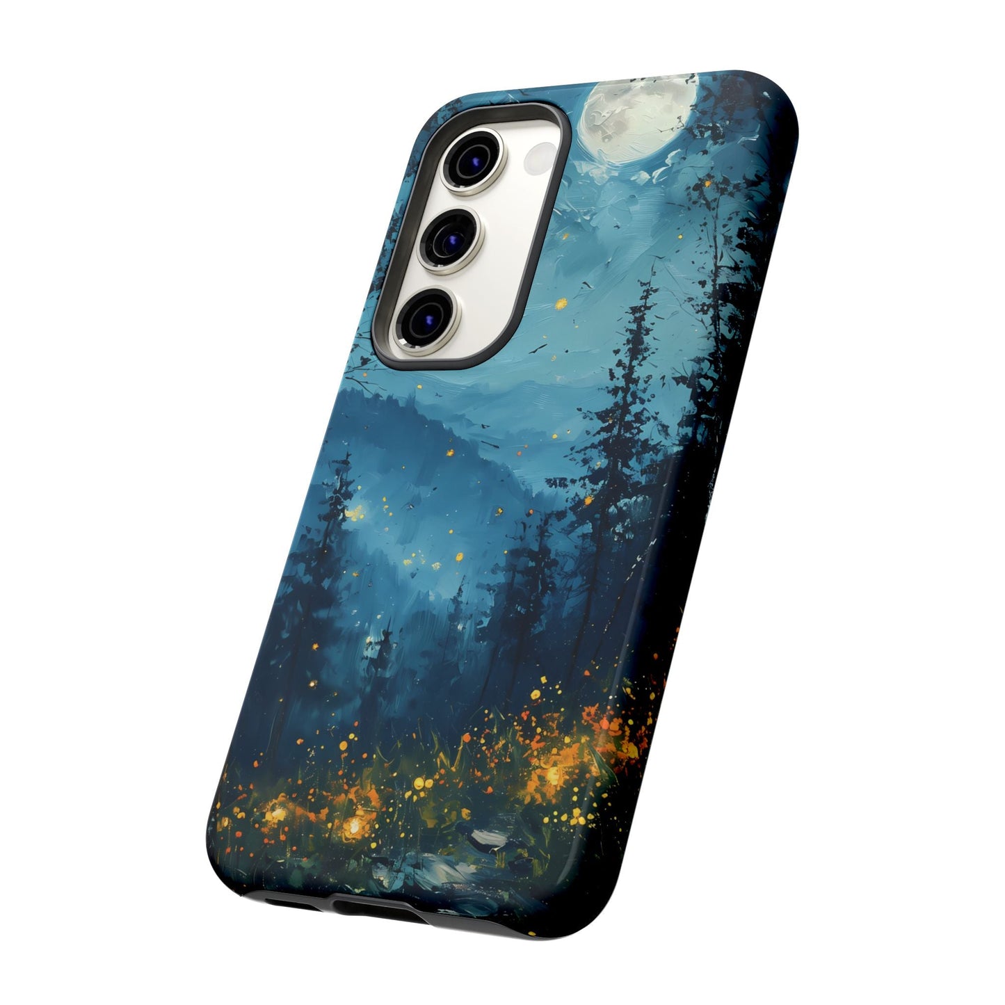 Moonlit Enchanted Forest Glow – Artistic Night Landscape Design - BOGO Cases