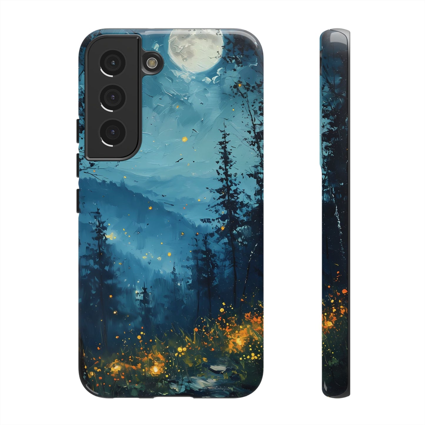 Moonlit Enchanted Forest Glow – Artistic Night Landscape Design - BOGO Cases