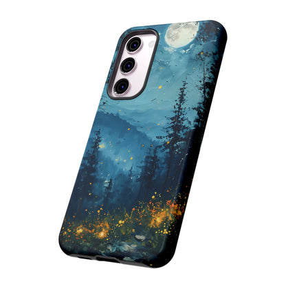 Moonlit Enchanted Forest Glow – Artistic Night Landscape Design - BOGO Cases