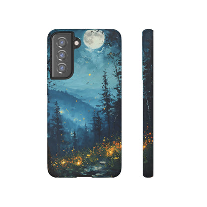 Moonlit Enchanted Forest Glow – Artistic Night Landscape Design - BOGO Cases