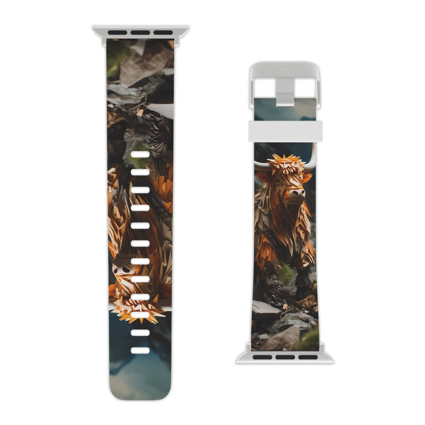 Moos & Blooms Highland Cow Apple Watch Band - BOGO Cases