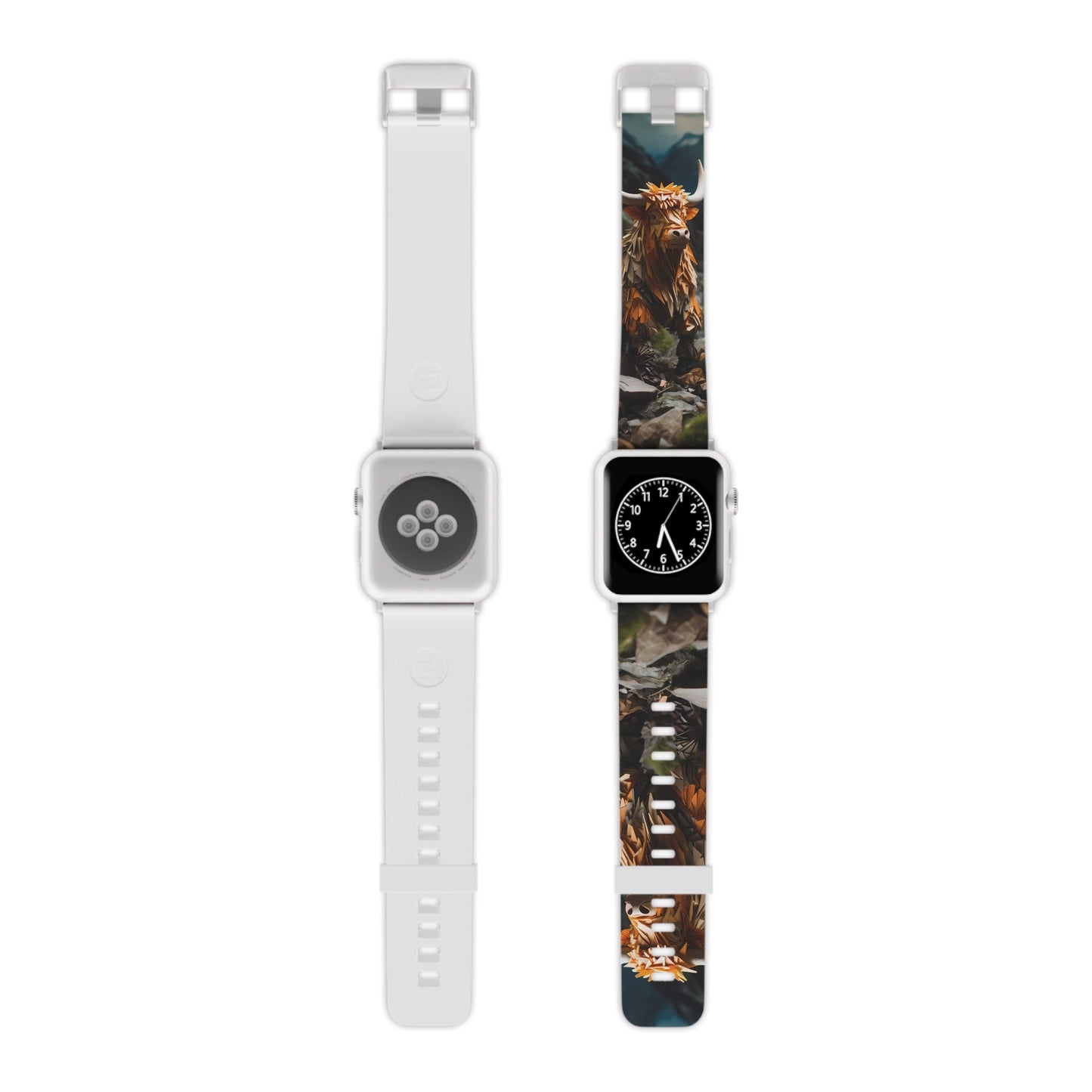 Moos & Blooms Highland Cow Apple Watch Band - BOGO Cases
