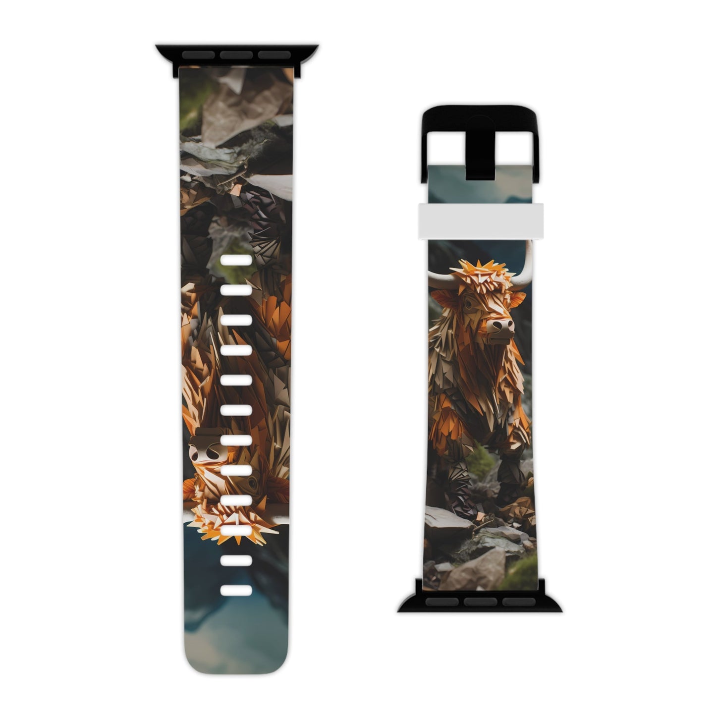 Moos & Blooms Highland Cow Apple Watch Band - BOGO Cases