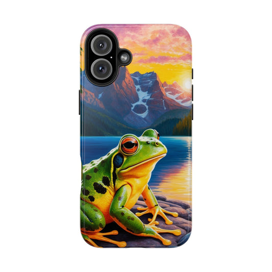 Mountain Sunset Frog Art - iPhone Series Case - BOGO Cases