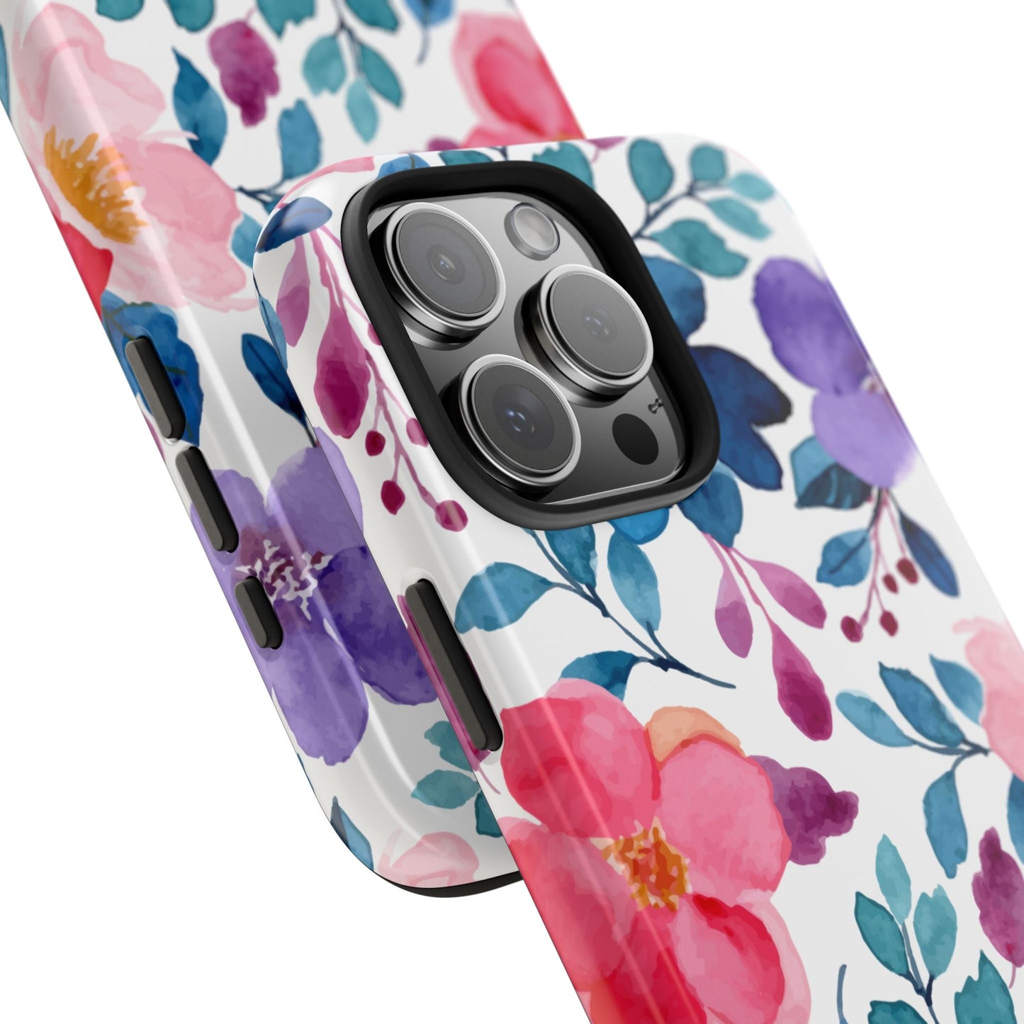 Mystic Bloom – iPhone Case with Elegant Watercolor Floral Design - BOGO Cases