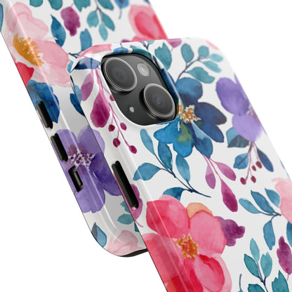 Mystic Bloom – iPhone Case with Elegant Watercolor Floral Design - BOGO Cases
