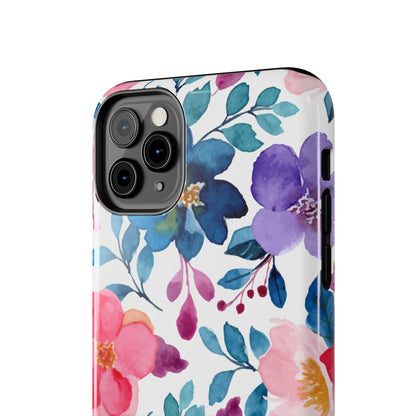 Mystic Bloom – iPhone Case with Elegant Watercolor Floral Design - BOGO Cases