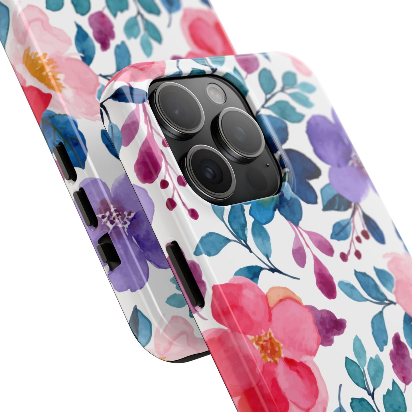 Mystic Bloom – iPhone Case with Elegant Watercolor Floral Design - BOGO Cases