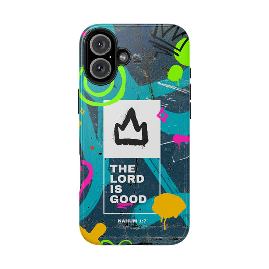 Nahum 1:7 Graffiti Street Art - iPhone Series Case - BOGO Cases