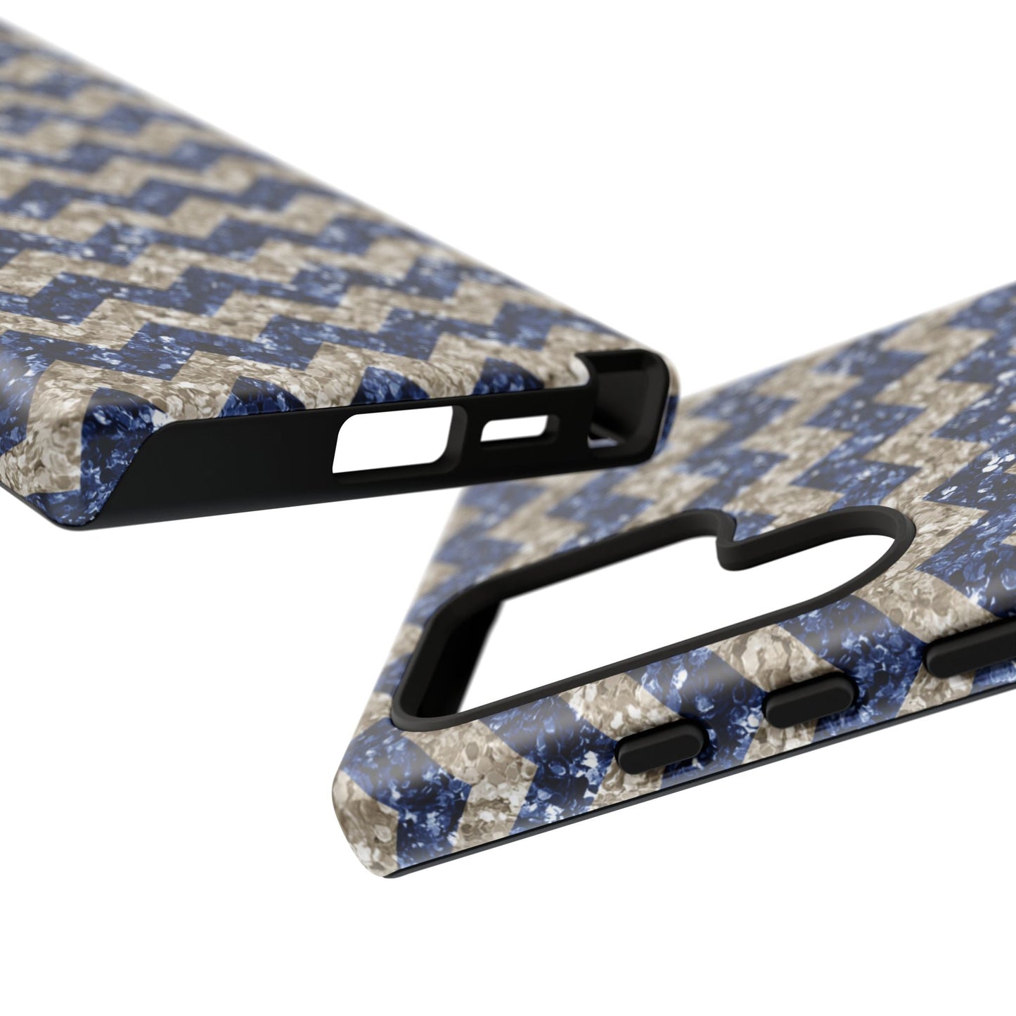 Navy Glitter Chevron – Samsung Galaxy Case - BOGO Cases