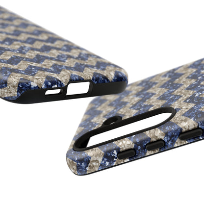 Navy Glitter Chevron – Samsung Galaxy Case - BOGO Cases