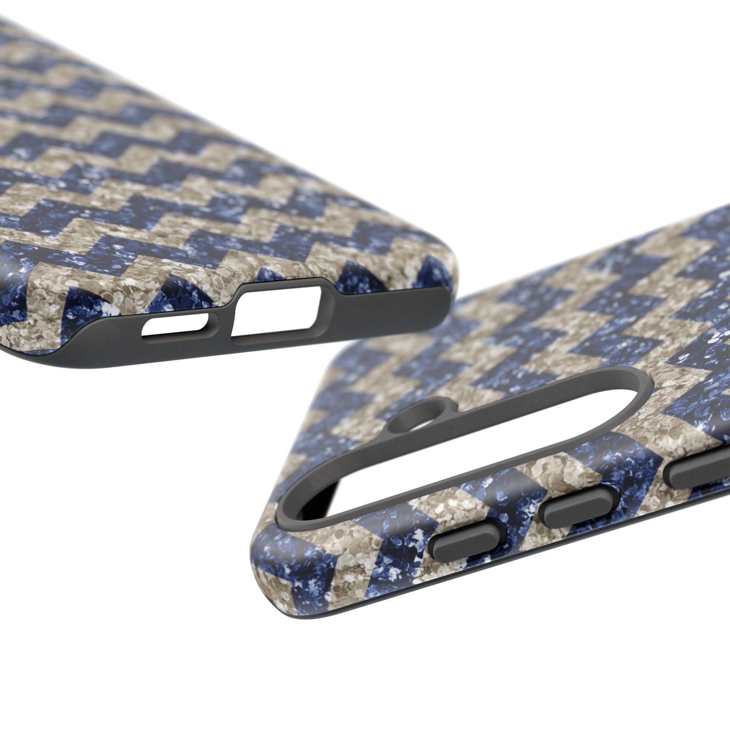 Navy Glitter Chevron – Samsung Galaxy Case - BOGO Cases