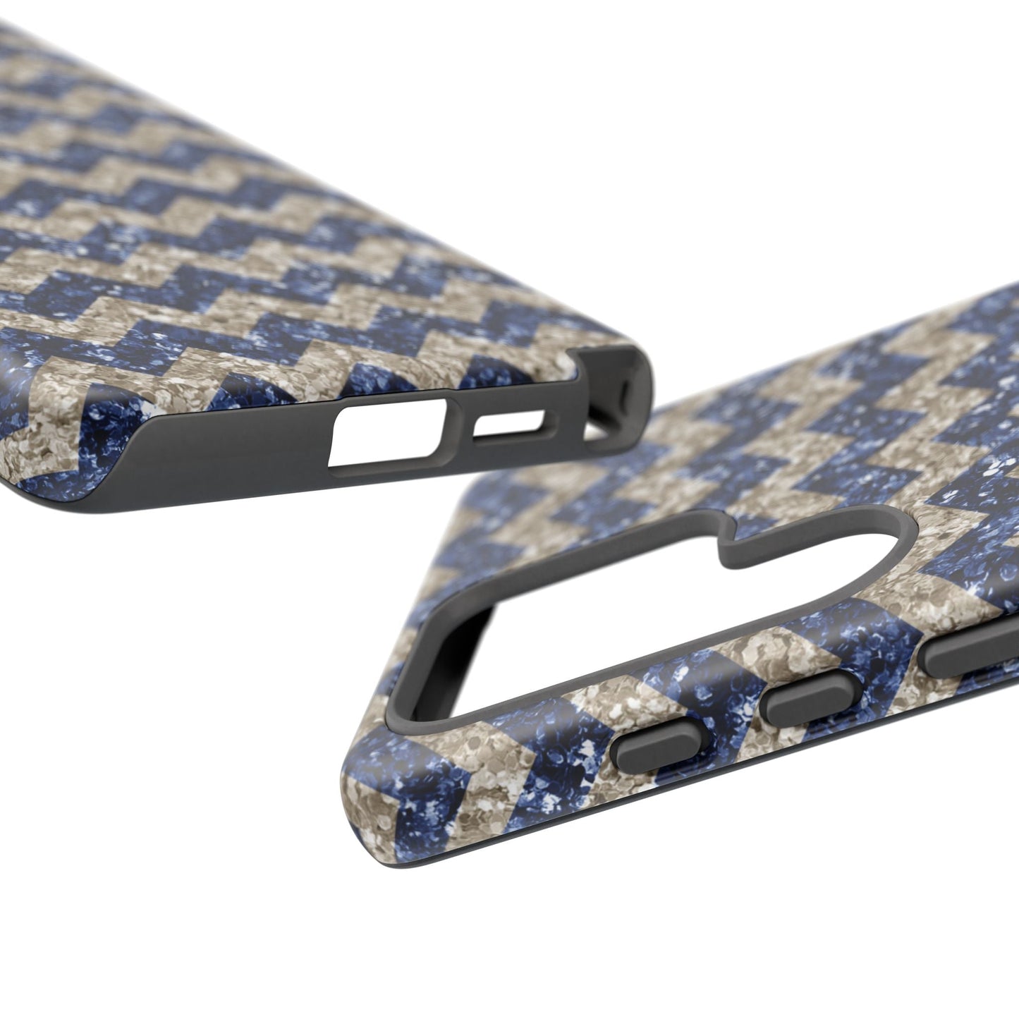 Navy Glitter Chevron – Samsung Galaxy Case - BOGO Cases