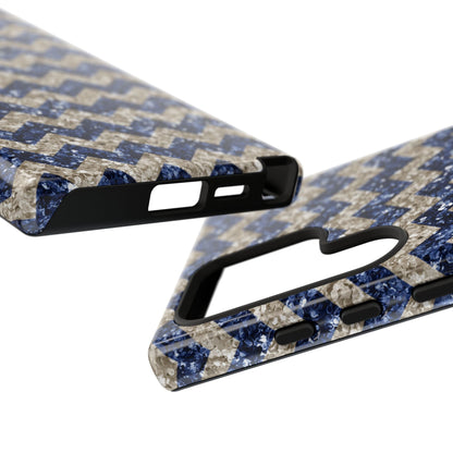 Navy Glitter Chevron – Samsung Galaxy Case - BOGO Cases