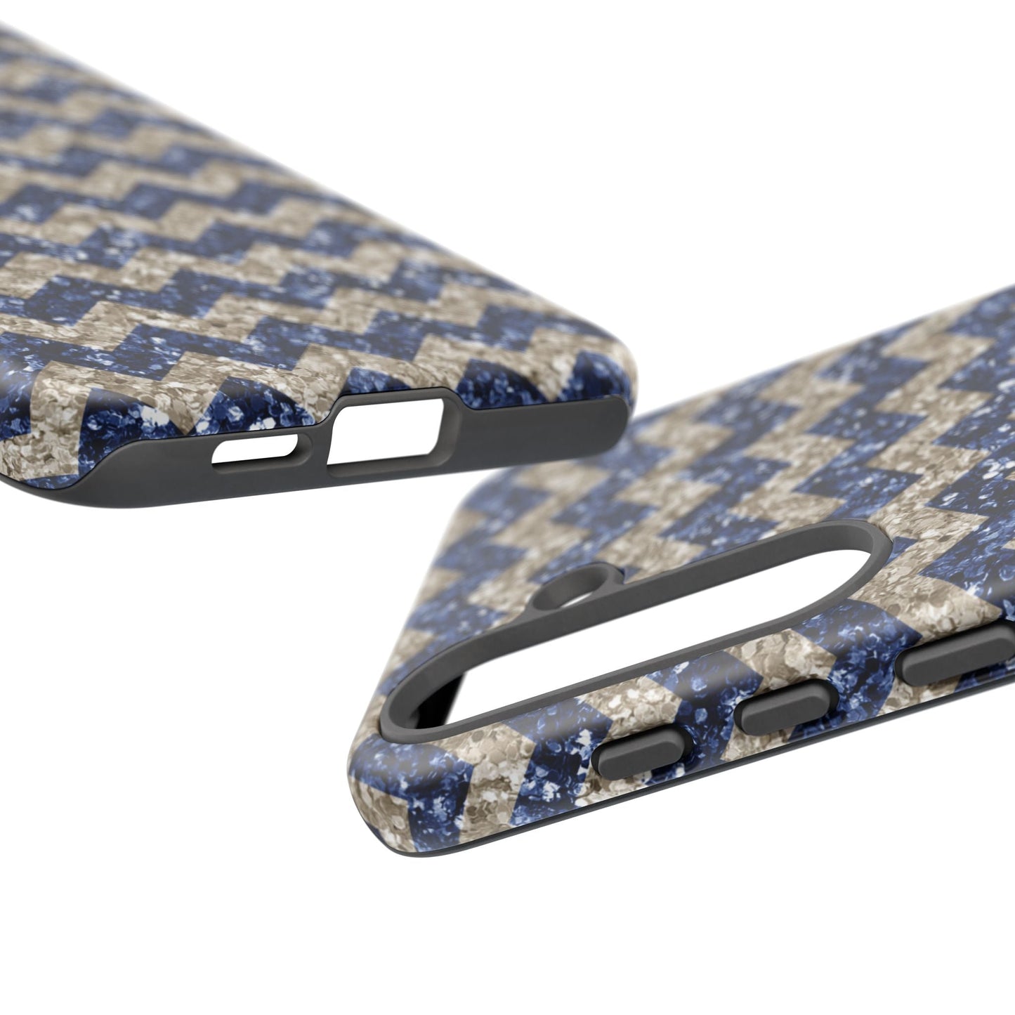 Navy Glitter Chevron – Samsung Galaxy Case - BOGO Cases