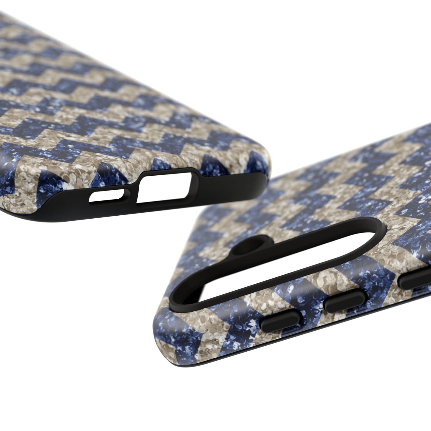 Navy Glitter Chevron – Samsung Galaxy Case - BOGO Cases