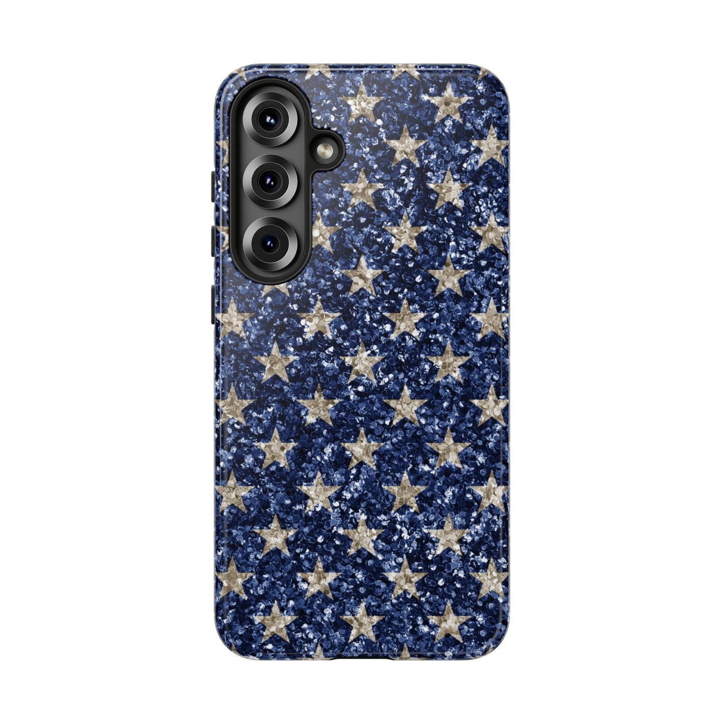 Navy Glitter Stars – Samsung Galaxy Case - BOGO Cases