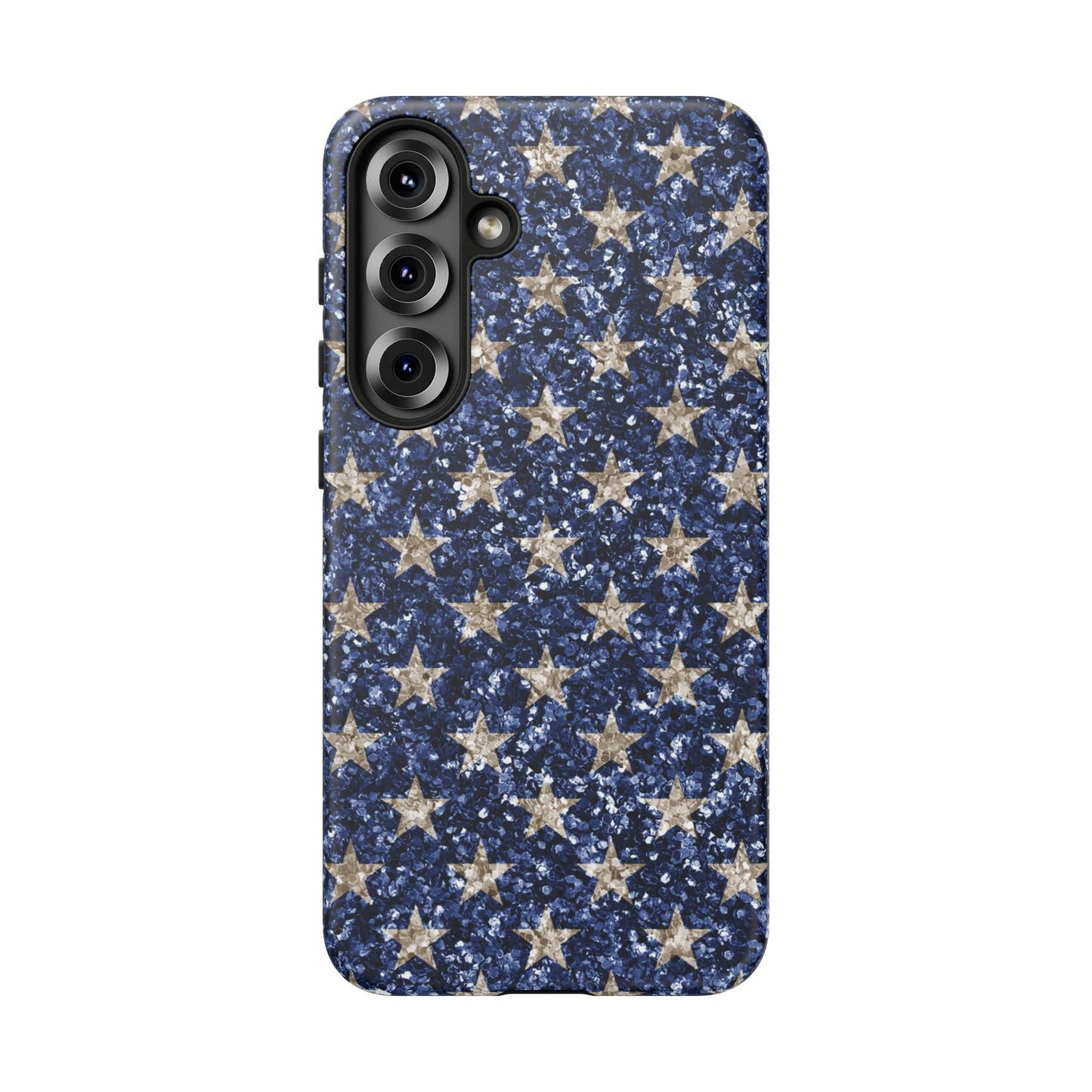 Navy Glitter Stars – Samsung Galaxy Case - BOGO Cases