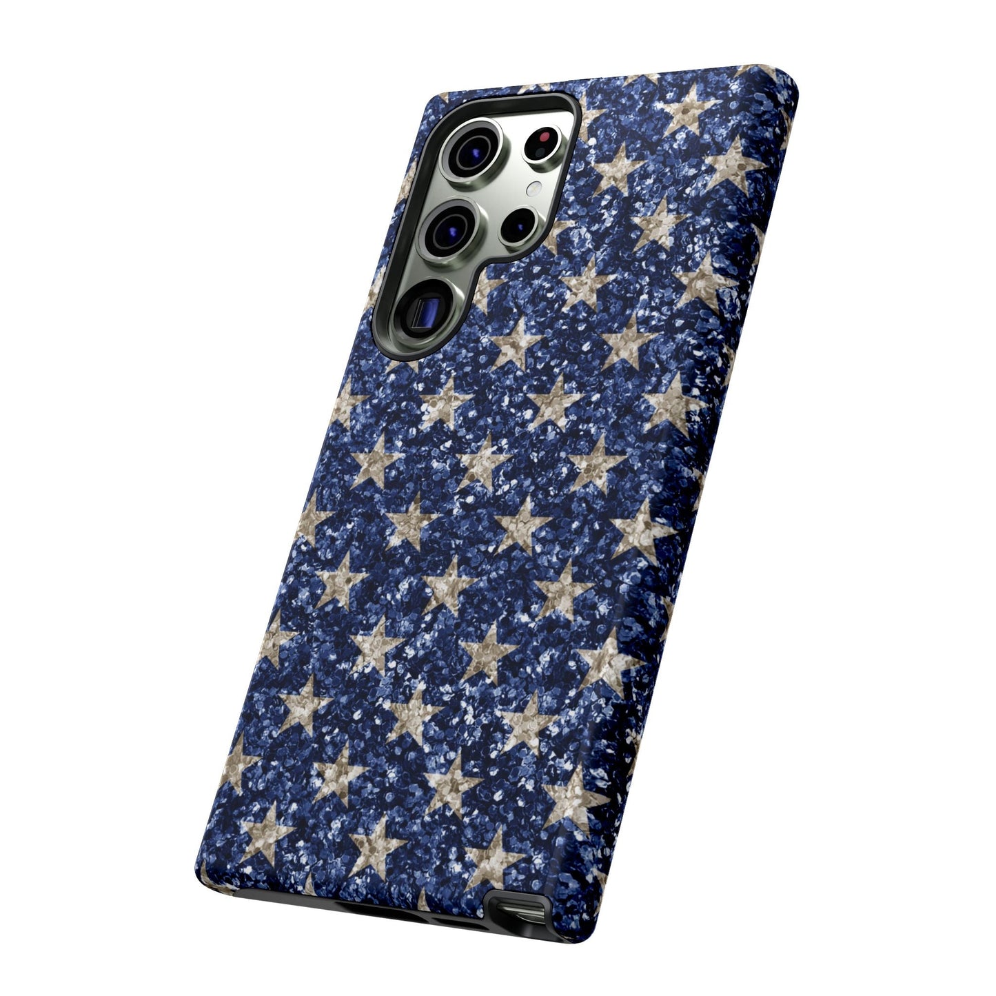 Navy Glitter Stars – Samsung Galaxy Case - BOGO Cases