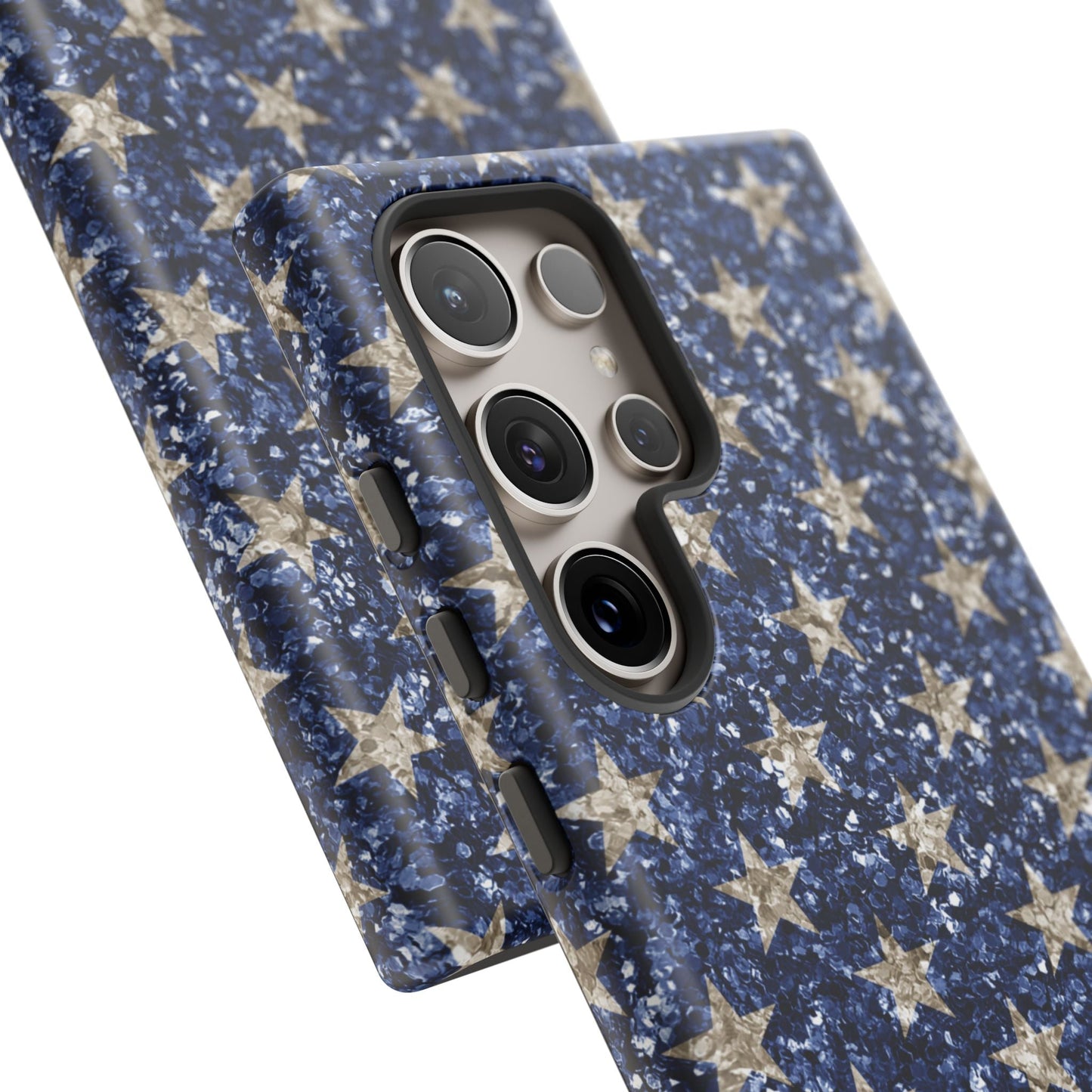 Navy Glitter Stars – Samsung Galaxy Case - BOGO Cases