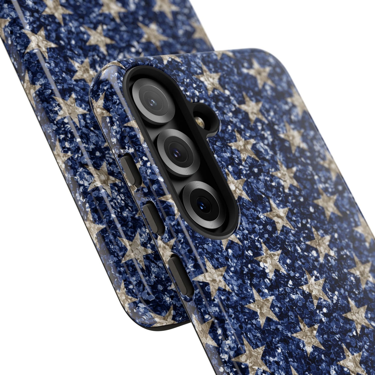 Navy Glitter Stars – Samsung Galaxy Case - BOGO Cases