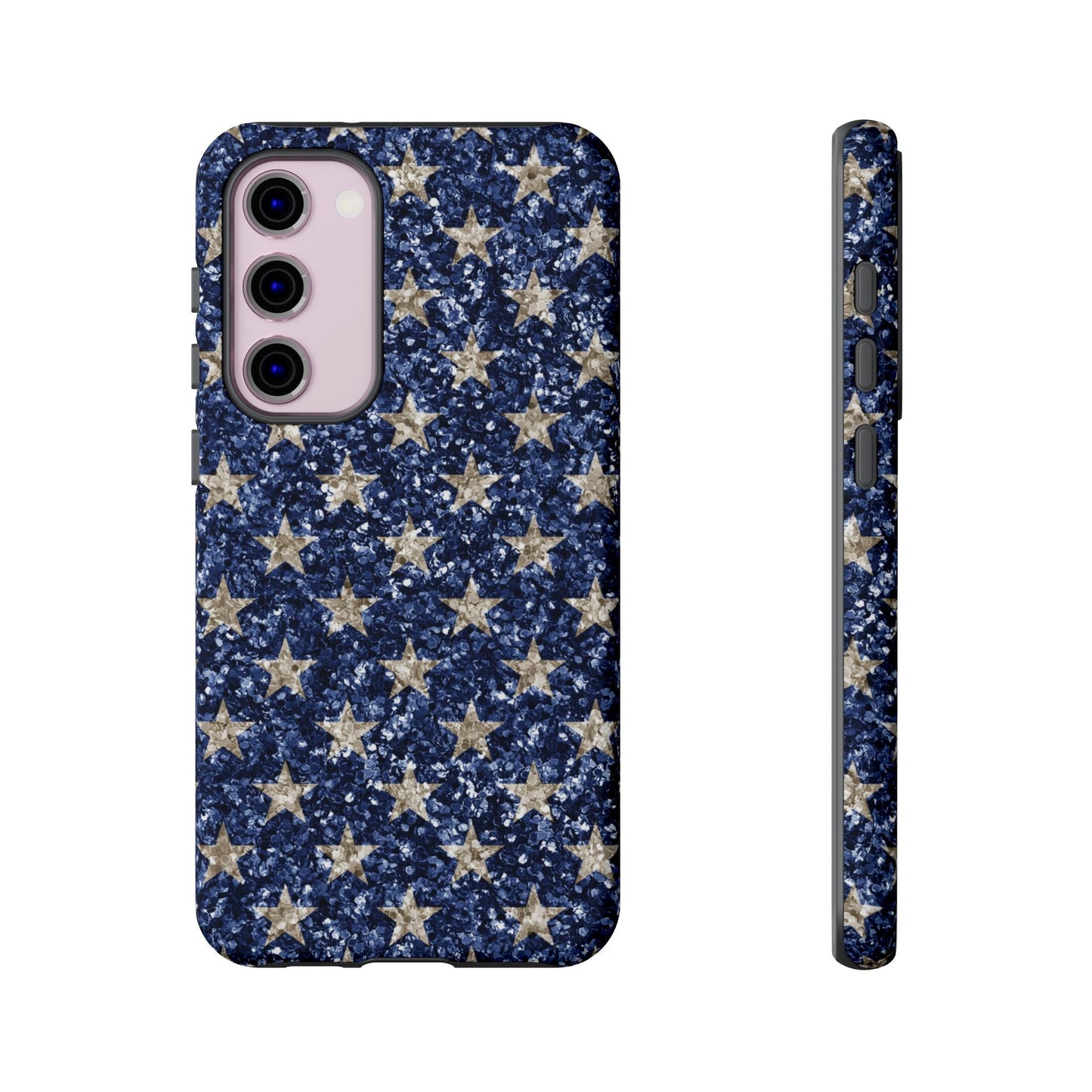Navy Glitter Stars – Samsung Galaxy Case - BOGO Cases