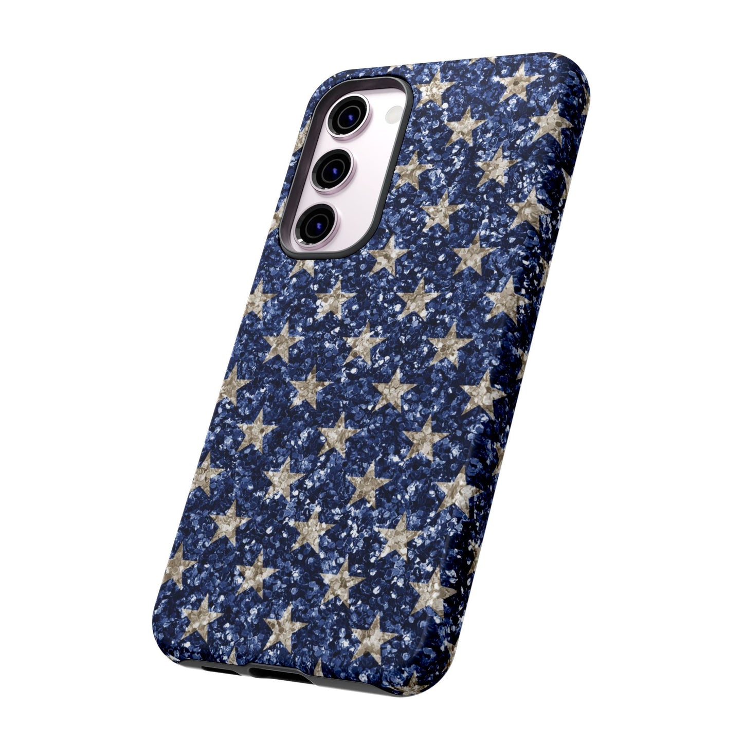 Navy Glitter Stars – Samsung Galaxy Case - BOGO Cases