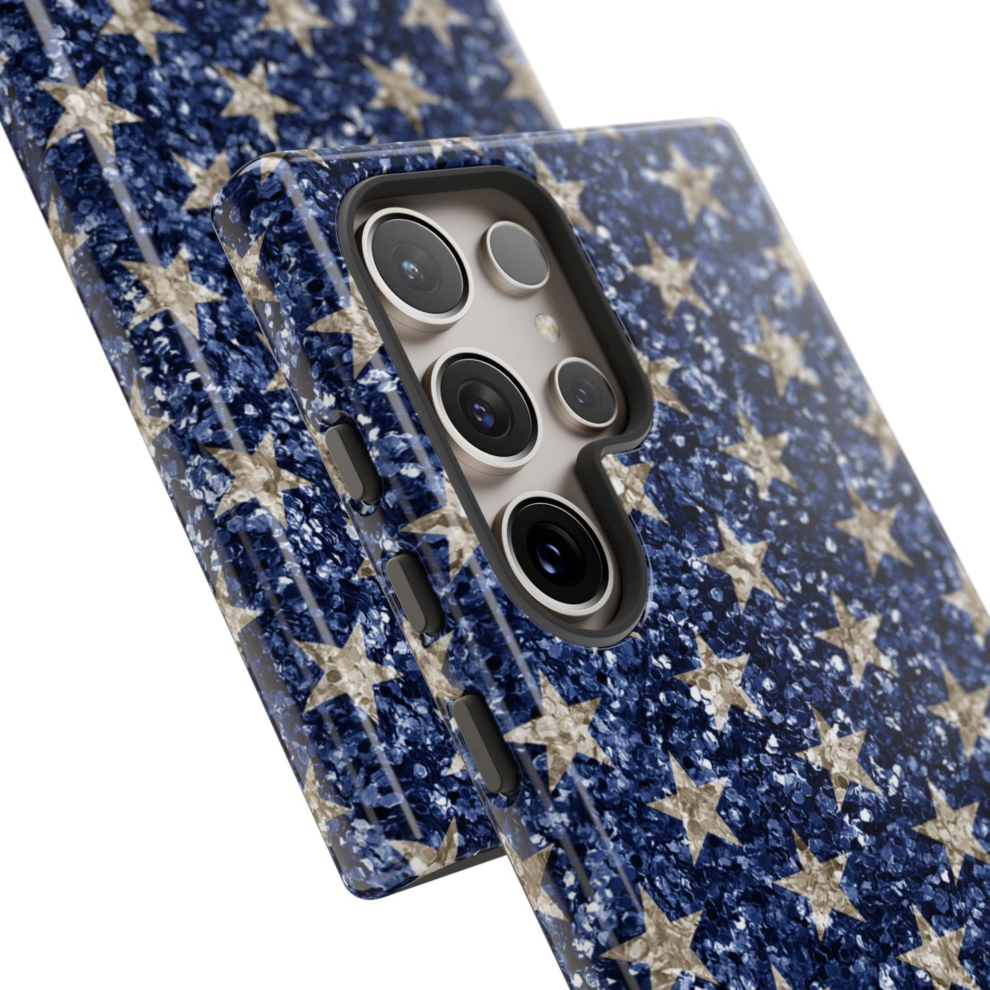 Navy Glitter Stars – Samsung Galaxy Case - BOGO Cases