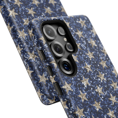 Navy Glitter Stars – Samsung Galaxy Case - BOGO Cases