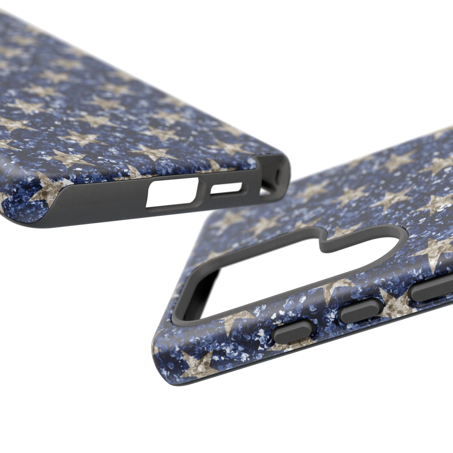 Navy Glitter Stars – Samsung Galaxy Case - BOGO Cases