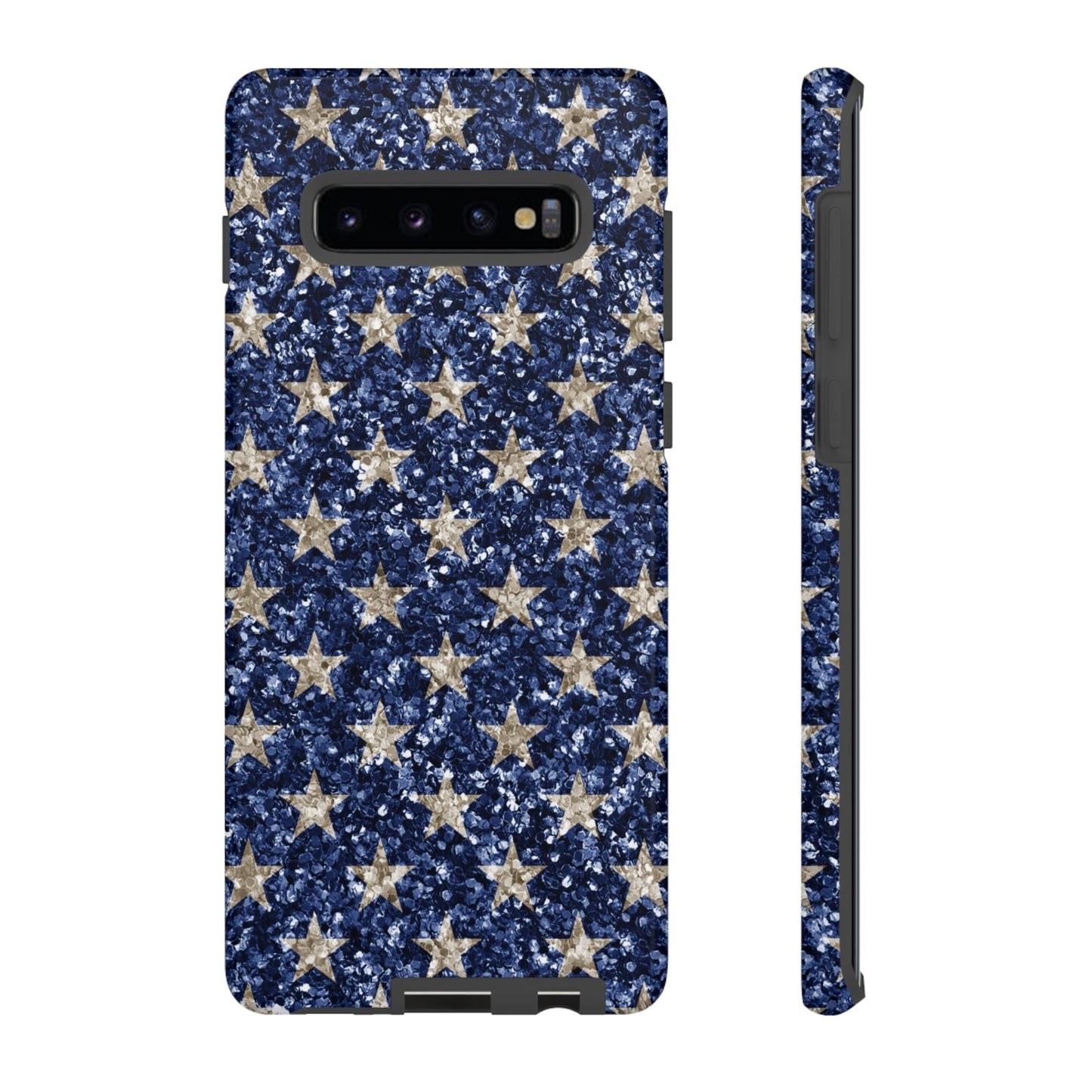 Navy Glitter Stars – Samsung Galaxy Case - BOGO Cases