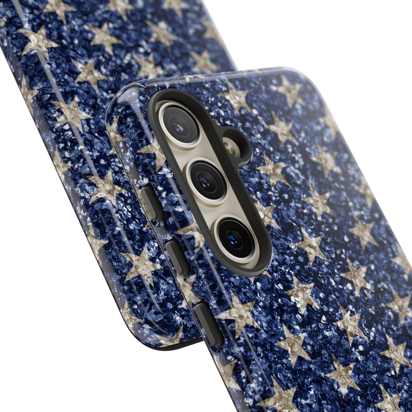 Navy Glitter Stars – Samsung Galaxy Case - BOGO Cases