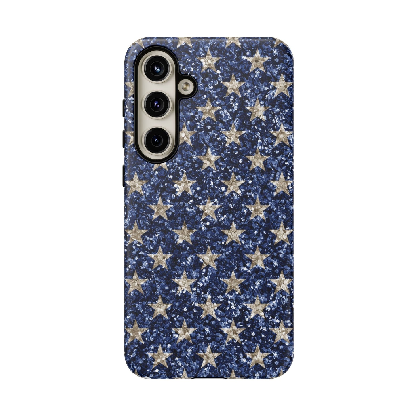 Navy Glitter Stars – Samsung Galaxy Case - BOGO Cases