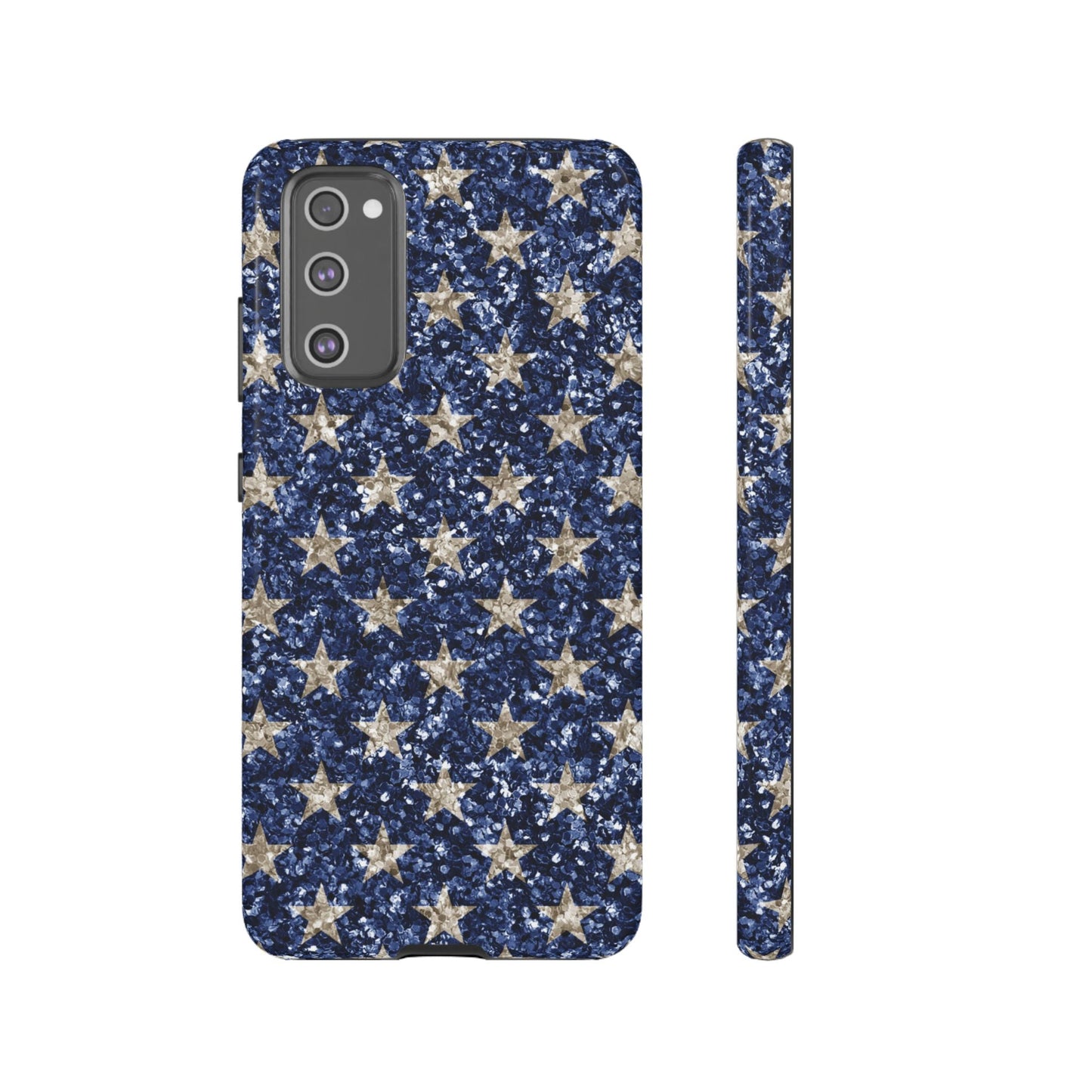 Navy Glitter Stars – Samsung Galaxy Case - BOGO Cases