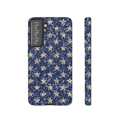 Navy Glitter Stars – Samsung Galaxy Case - BOGO Cases
