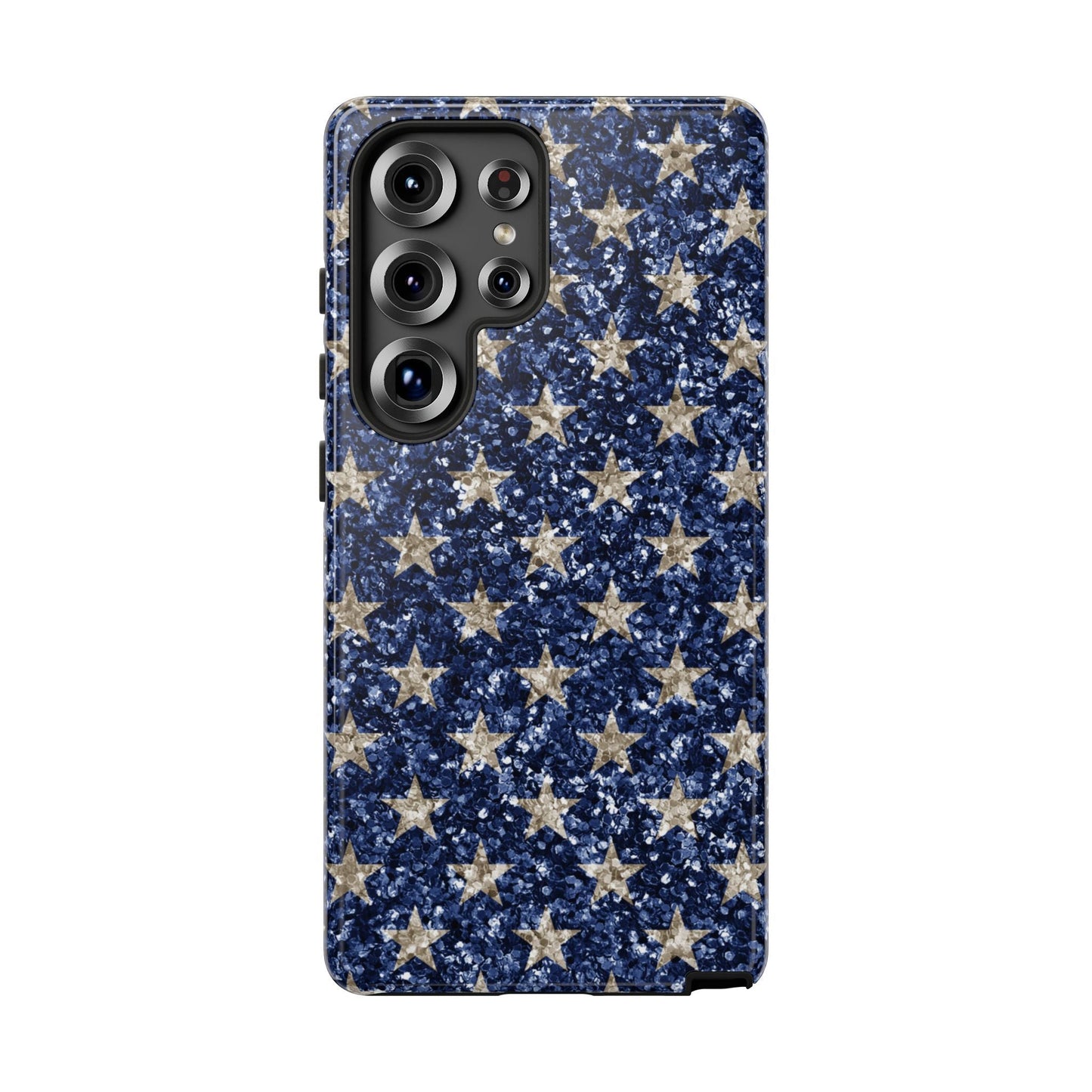 Navy Glitter Stars – Samsung Galaxy Case - BOGO Cases