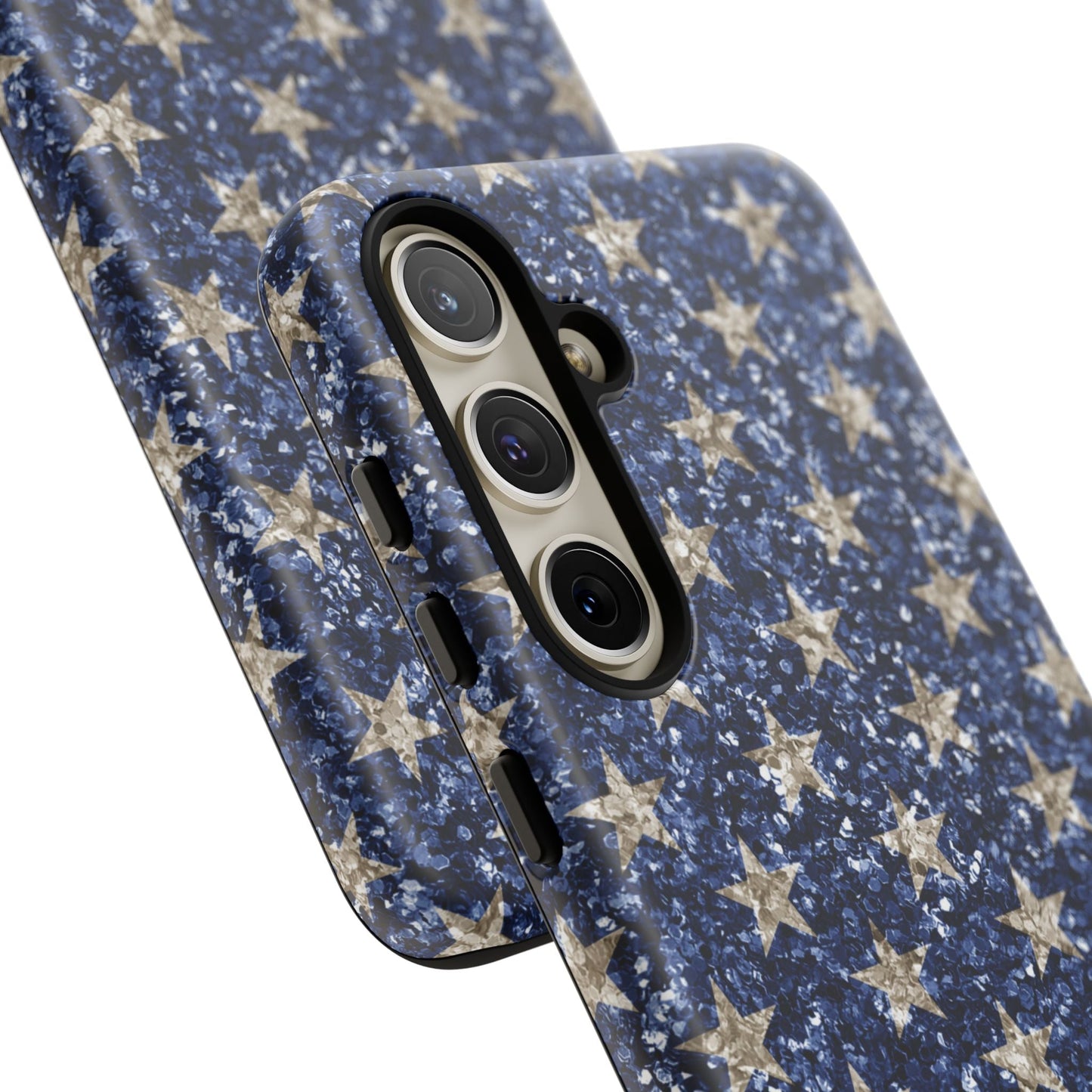 Navy Glitter Stars – Samsung Galaxy Case - BOGO Cases