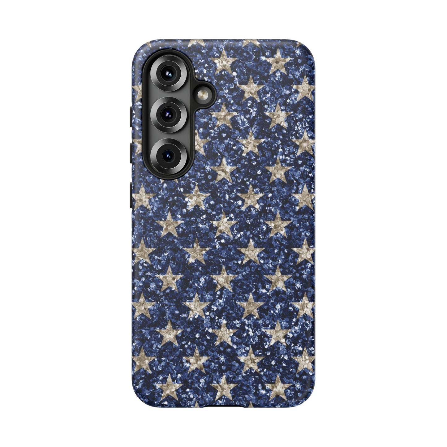 Navy Glitter Stars – Samsung Galaxy Case - BOGO Cases