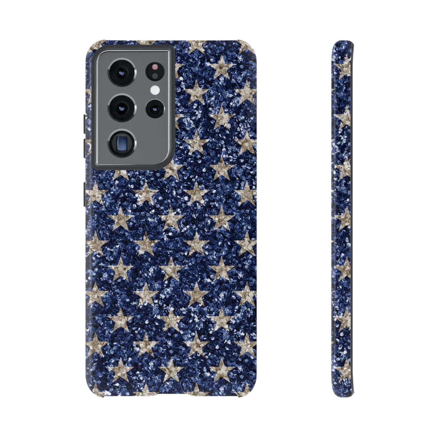 Navy Glitter Stars – Samsung Galaxy Case - BOGO Cases