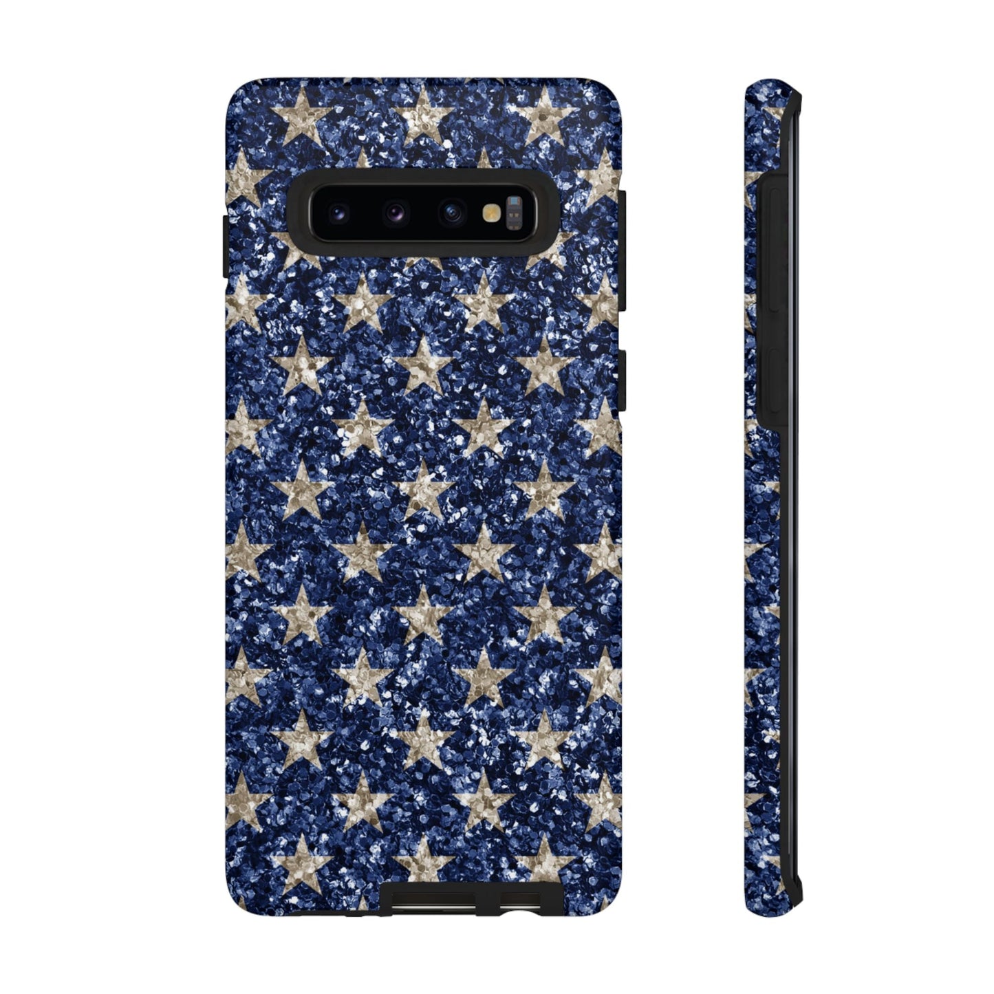 Navy Glitter Stars – Samsung Galaxy Case - BOGO Cases