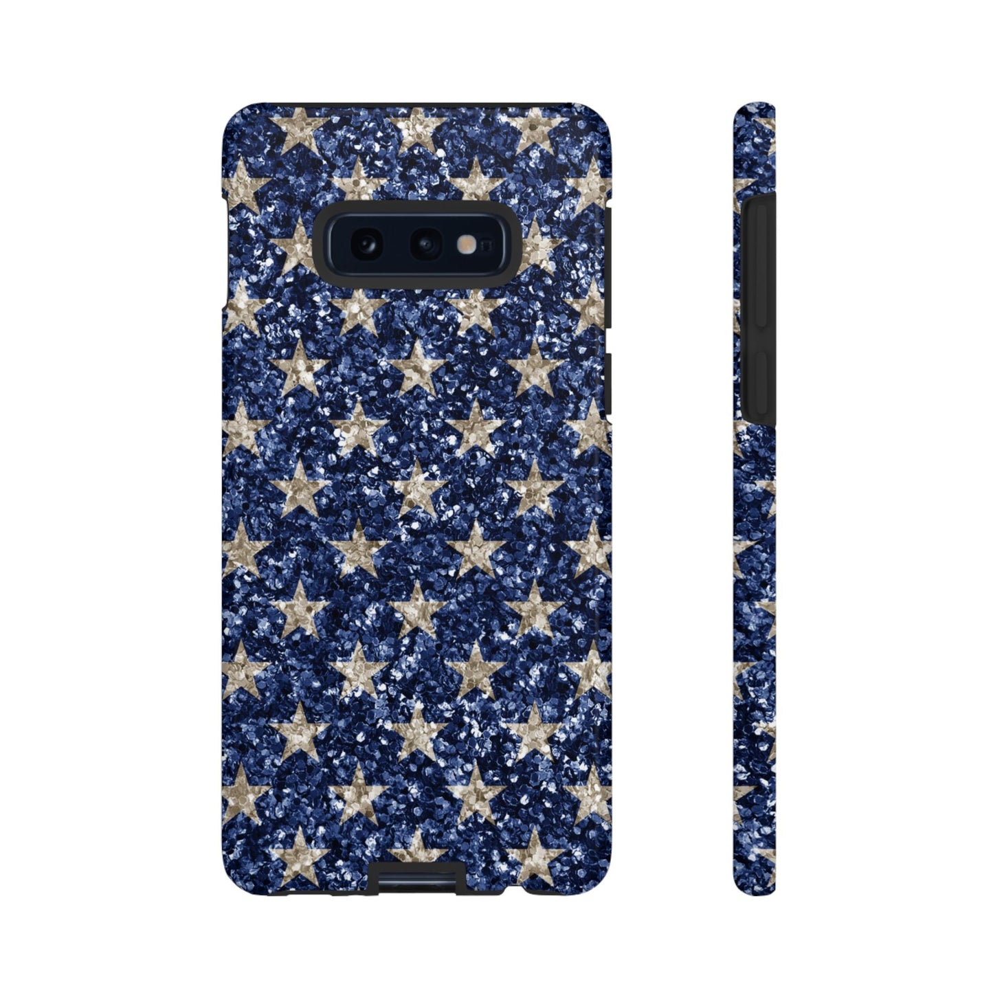 Navy Glitter Stars – Samsung Galaxy Case - BOGO Cases