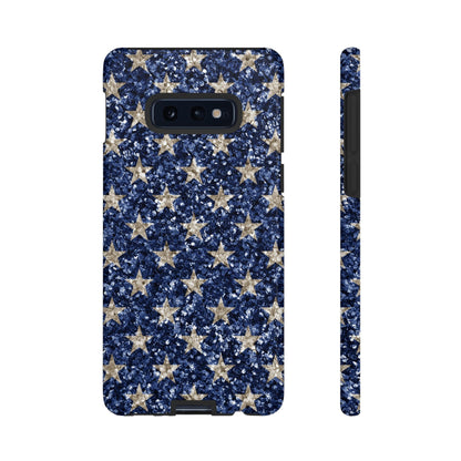 Navy Glitter Stars – Samsung Galaxy Case - BOGO Cases