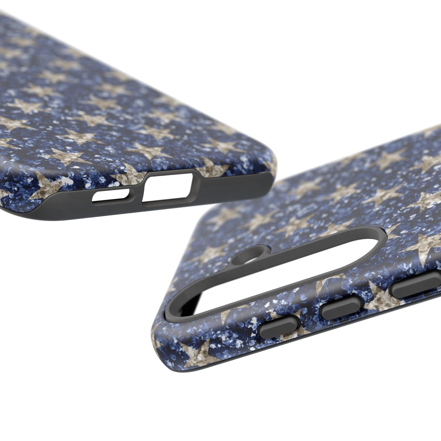 Navy Glitter Stars – Samsung Galaxy Case - BOGO Cases